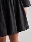 Mineral Jamie Bubble Hem Shirt Dress, Black product photo View 06 S