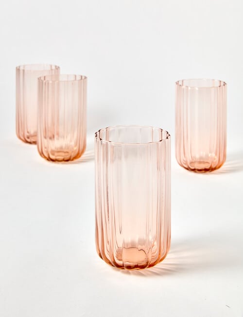 Salt&Pepper Leif Highball, 450ml, Set of 4, Rose Dust product photo View 03 L
