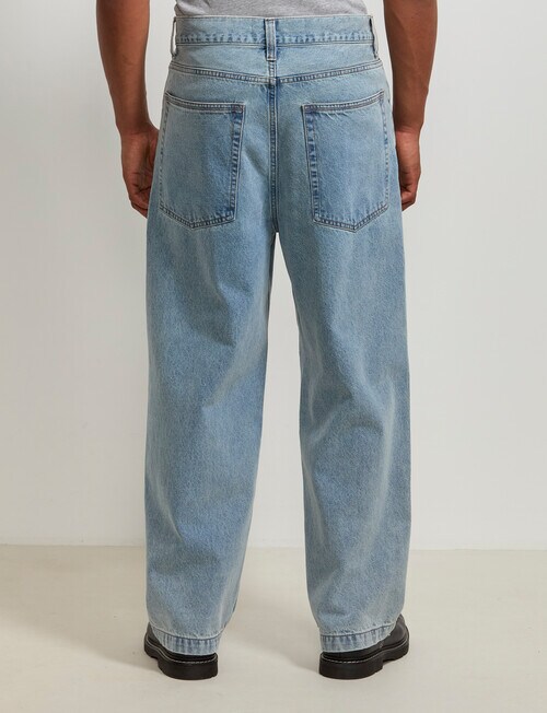 AIR SPACE Baggy Denim Jean, Light Blue product photo View 03 L