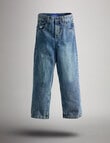 AIR SPACE Baggy Denim Jean, Dark Blue product photo