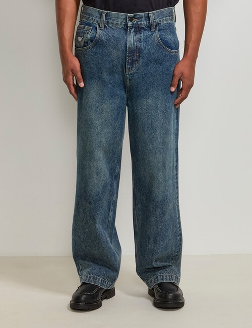 AIR SPACE Baggy Denim Jean, Dark Blue product photo View 05 L