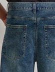 AIR SPACE Baggy Denim Jean, Dark Blue product photo View 06 S