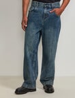 AIR SPACE Baggy Denim Jean, Dark Blue product photo View 07 S