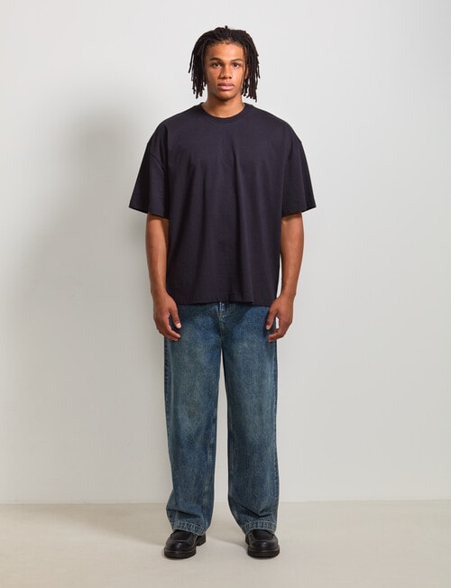 AIR SPACE Baggy Denim Jean, Dark Blue product photo View 08 L