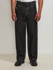AIR SPACE Baggy Denim Jean, Black product photo View 02 S