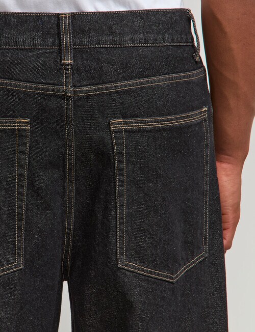 AIR SPACE Baggy Denim Jean, Black product photo View 06 L