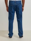 AIR SPACE Relaxed 90's Denim Jean, 90s Dark Blue product photo View 03 S
