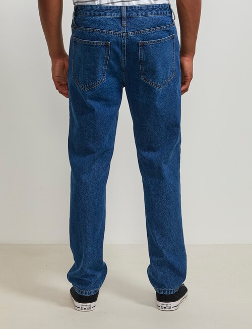AIR SPACE Relaxed 90's Denim Jean, 90s Dark Blue product photo View 03 L