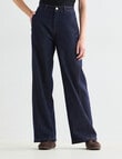 Denim Republic Twist Seam Straight Jeans, Rinse product photo View 06 S