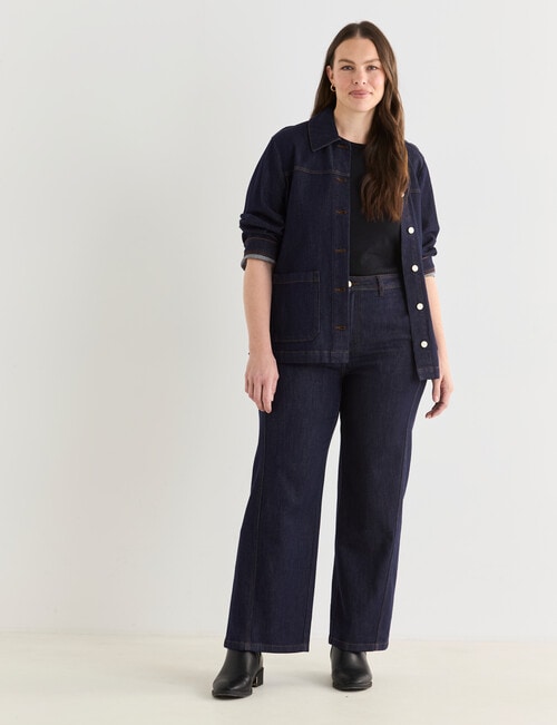Denim Republic Twist Seam Straight Jeans, Rinse product photo View 13 L