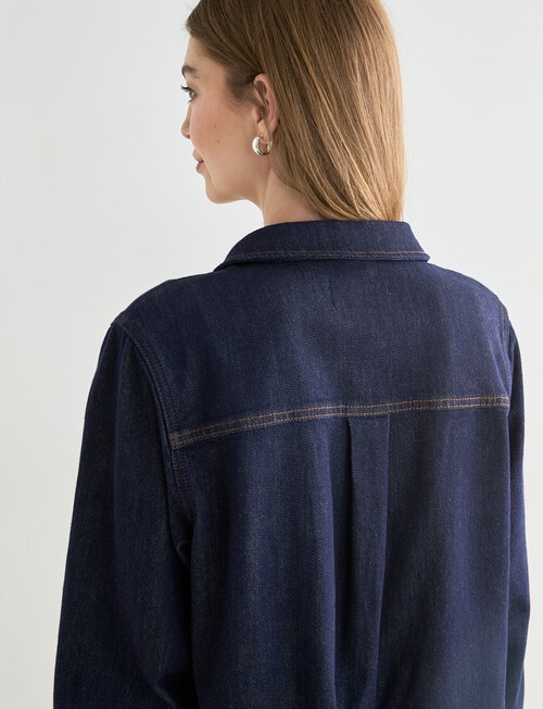 Denim Republic Patch Pocket Dress, Rinse product photo View 08 L