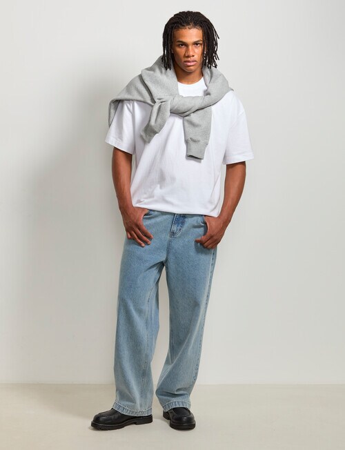 AIR SPACE Baggy Denim Jean, Light Blue product photo