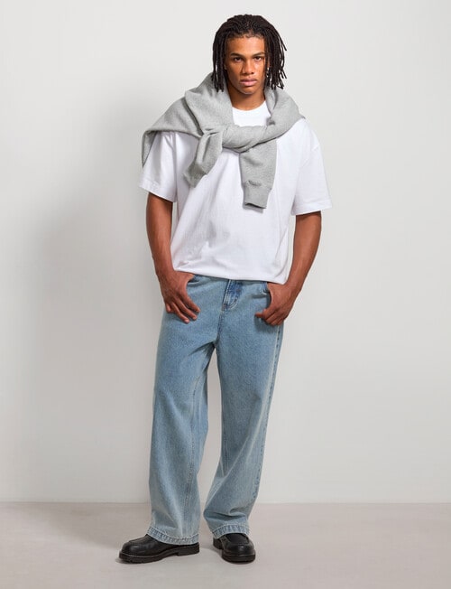 AIR SPACE Baggy Denim Jean, Light Blue product photo