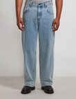 AIR SPACE Baggy Denim Jean, Light Blue product photo View 02 S