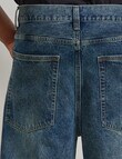 AIR SPACE Baggy Denim Jean, Dark Blue product photo View 06 S