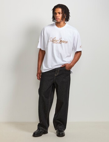 AIR SPACE Baggy Denim Jean, Black product photo