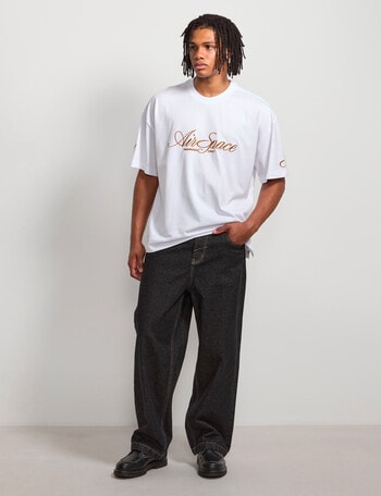 AIR SPACE Baggy Denim Jean, Black product photo