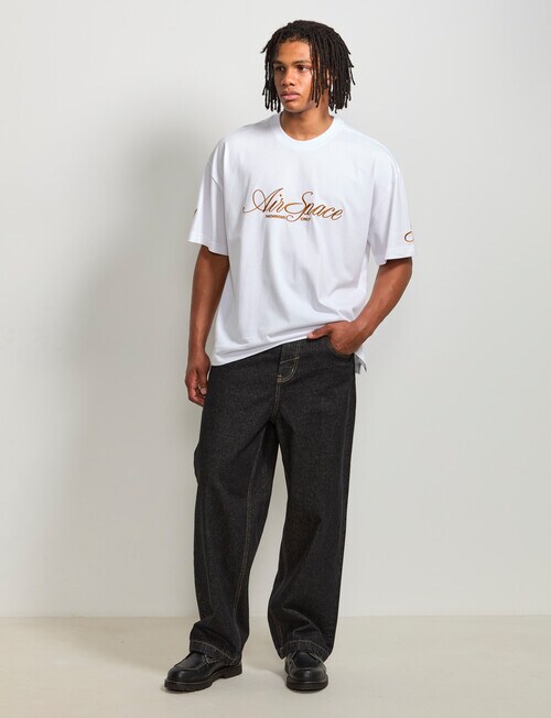 AIR SPACE Baggy Denim Jean, Black product photo