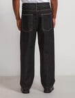 AIR SPACE Baggy Denim Jean, Black product photo View 03 S