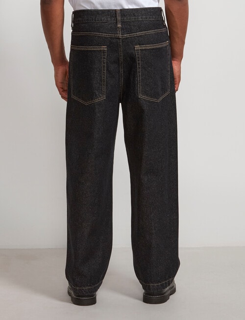 AIR SPACE Baggy Denim Jean, Black product photo View 03 L