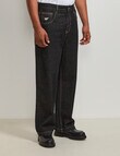 AIR SPACE Baggy Denim Jean, Black product photo View 05 S
