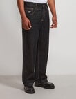 AIR SPACE Baggy Denim Jean, Black product photo View 05 S