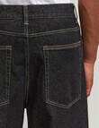 AIR SPACE Baggy Denim Jean, Black product photo View 06 S