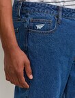 AIR SPACE Relaxed 90's Denim Jean, 90s Dark Blue product photo View 04 S