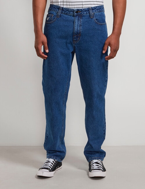 AIR SPACE Relaxed 90's Denim Jean, 90s Dark Blue product photo View 05 L