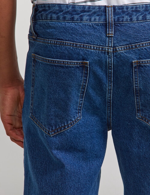 AIR SPACE Relaxed 90's Denim Jean, 90s Dark Blue product photo View 08 L