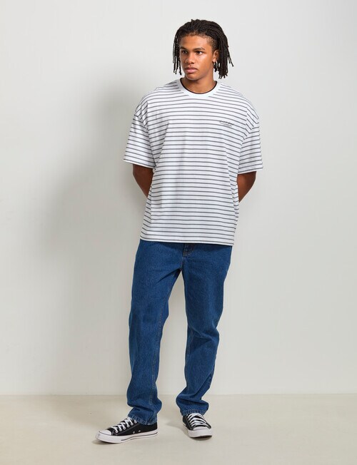 AIR SPACE Relaxed 90's Denim Jean, 90s Dark Blue product photo View 09 L