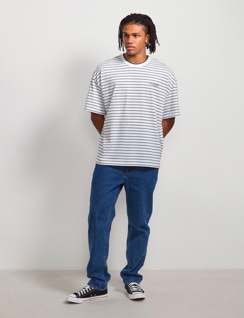 AIR SPACE Relaxed 90's Denim Jean, 90s Dark Blue product photo View 09 L