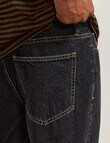 AIR SPACE Relax Denim Jean, Black product photo View 07 S