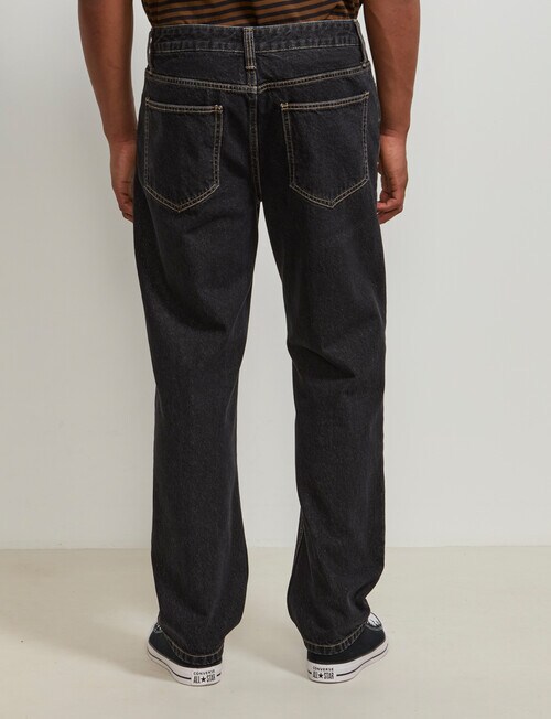 AIR SPACE Relax Denim Jean, Black product photo View 03 L