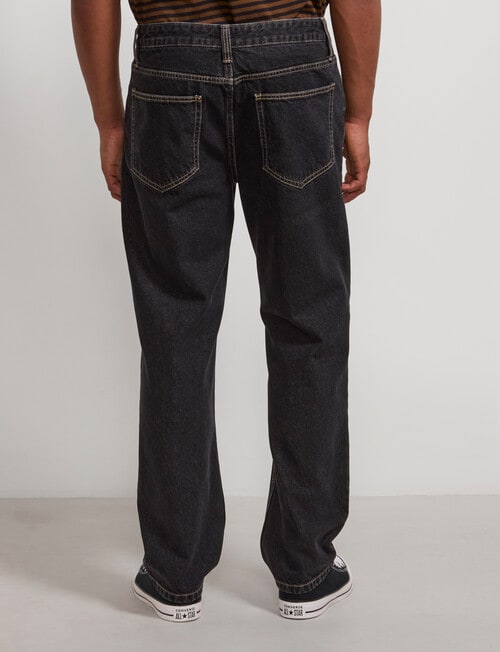 AIR SPACE Relax Denim Jean, Black product photo View 03 L