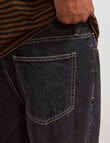 AIR SPACE Relax Denim Jean, Black product photo View 07 S