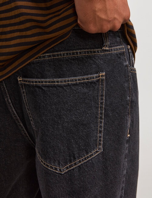 AIR SPACE Relax Denim Jean, Black product photo View 07 L