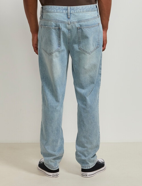AIR SPACE Relax Denim Jean, Light Blue product photo View 02 L