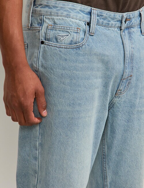AIR SPACE Relax Denim Jean, Light Blue product photo View 04 L