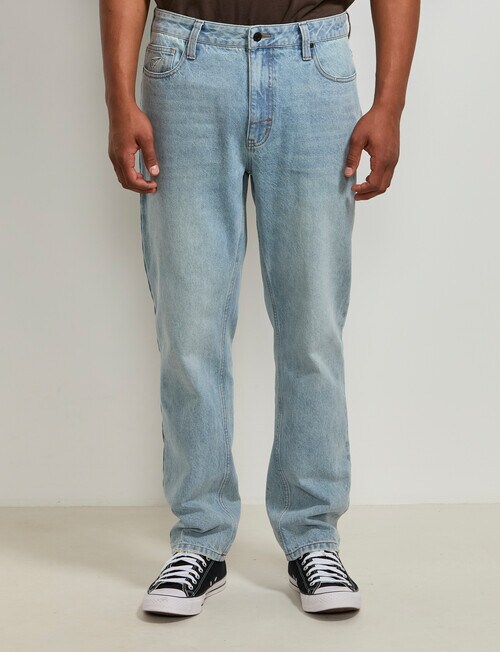 AIR SPACE Relax Denim Jean, Light Blue product photo View 05 L