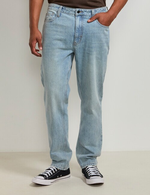 AIR SPACE Relax Denim Jean, Light Blue product photo View 08 L