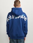 AIR SPACE Back Story Oversize Hoodie, Blue product photo View 05 S