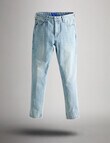 AIR SPACE Relax Denim Jean, Light Blue product photo