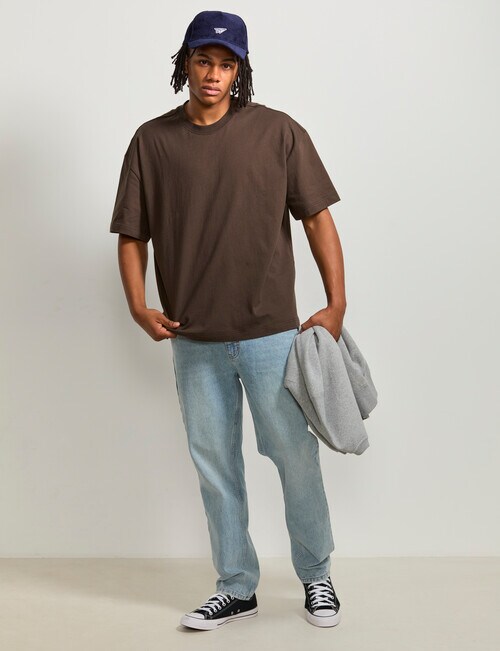 AIR SPACE Relax Denim Jean, Light Blue product photo View 03 L