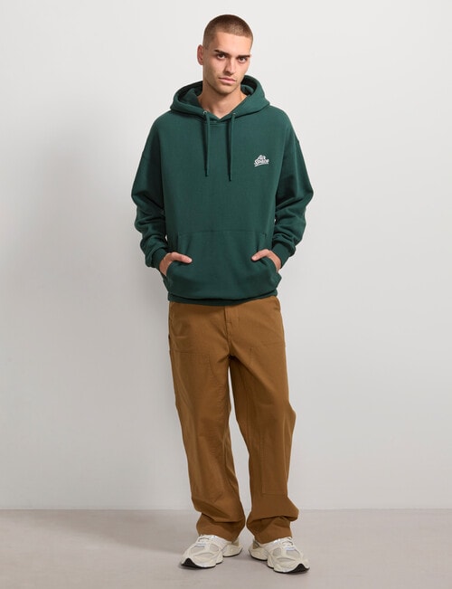 AIR SPACE Oversize Embroidered Hoodie, Green product photo View 07 L