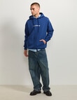 AIR SPACE Back Story Oversize Hoodie, Blue product photo