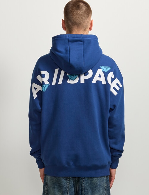 AIR SPACE Back Story Oversize Hoodie, Blue product photo View 05 L