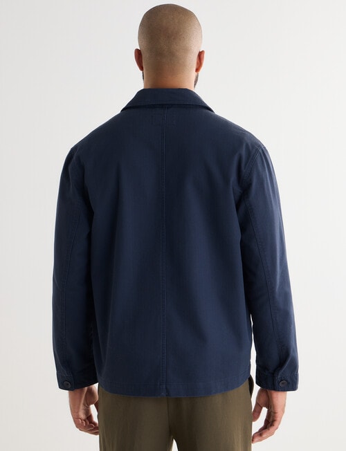 Gasoline Herringbone Painter Jacket, Navy product photo View 02 L