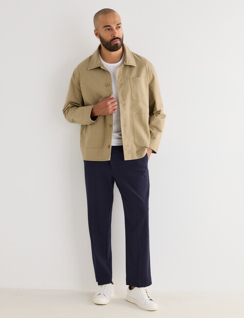 Gasoline Herringbone Painter Jacket, Tan product photo View 03 L