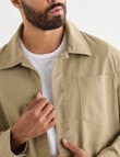 Gasoline Herringbone Painter Jacket, Tan product photo View 04 S
